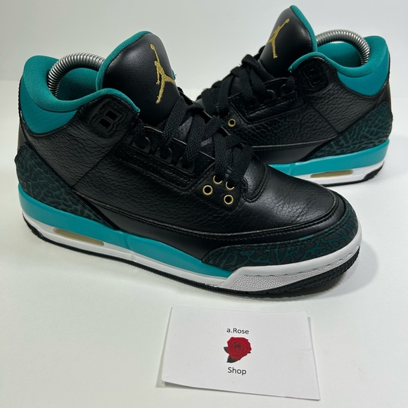 Nike Air Jordan 3 Retro GS ‘Rio Teal’ (441140 018) Size: 5Y / 6.5 W - Picture 1 of 8